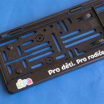 potištěný RZ (SPZ) rámeček s logem jako podpora značky potištěný RZ (SPZ) rámeček s logem jako podpora značky